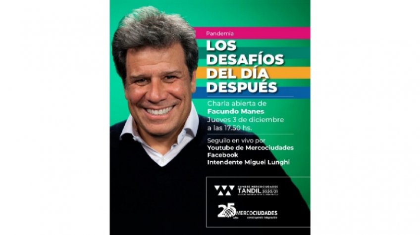 Este jueves Facundo Manes ofrecerá una disertación abierta